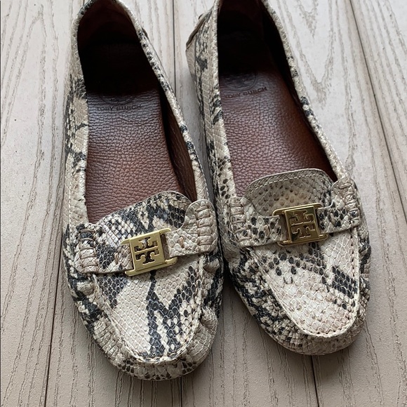Tory Burch Snakeskin Loafers - Picture 1 of 8